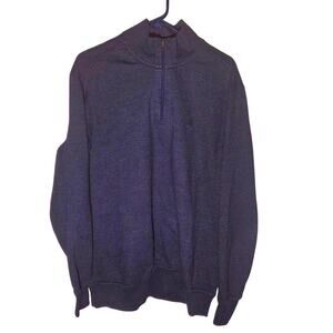 Dockers Men's XL Navy Blue Quarter Zip Sweater - Cozy